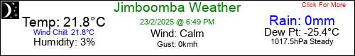 Current Weather Conditions in Jimboomba, Queensland