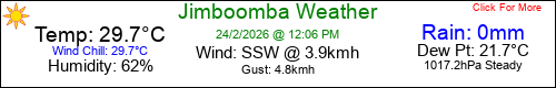 Current Weather Conditions in Jimboomba, Queensland