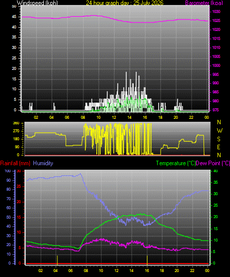 24 Hour Graph for Day 25