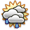 Mostly cloudy Drizzle