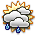 Mostly cloudy Moderate rain